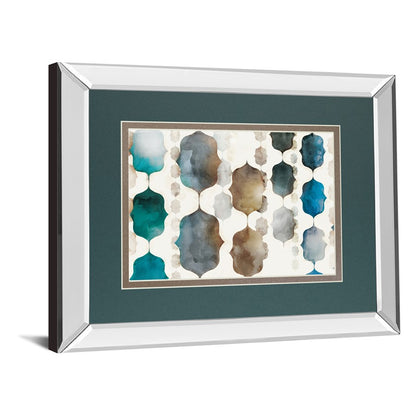 Classy Living Moroccan Beads 40x34in Wall Art | Contemporary Mixed Media Teal Brown Gray Cream | Living Room & Bedroom Decor | 3 x 40 x | Model DM5873MF