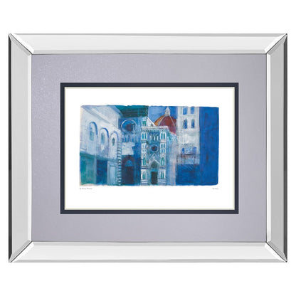 Classy Living Florence Duomo Vista 40x34in Wall Art | Contemporary Mirrored Frame | Living Room & Office Decor | 40 x 34 x 3 in | Model DM5877MF
