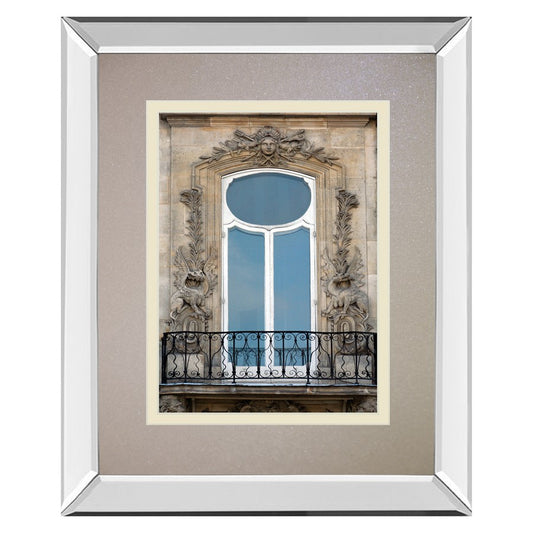 Classy Living Parisian Window Wall Art 34x40in | Contemporary Mirrored Frame & Double Matting | Living Room & Office Decor | 34 x 40 x 3 | Model DM5884MF