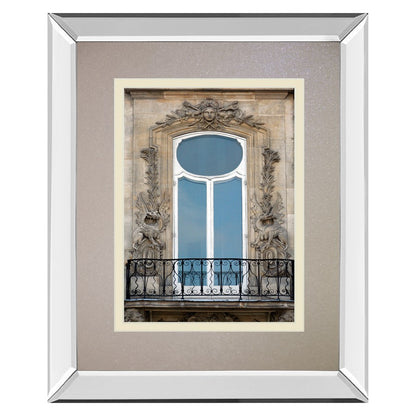 Classy Living Parisian Window Wall Art 34x40in | Contemporary Mirrored Frame & Double Matting | Living Room & Office Decor | 34 x 40 x 3 | Model DM5884MF