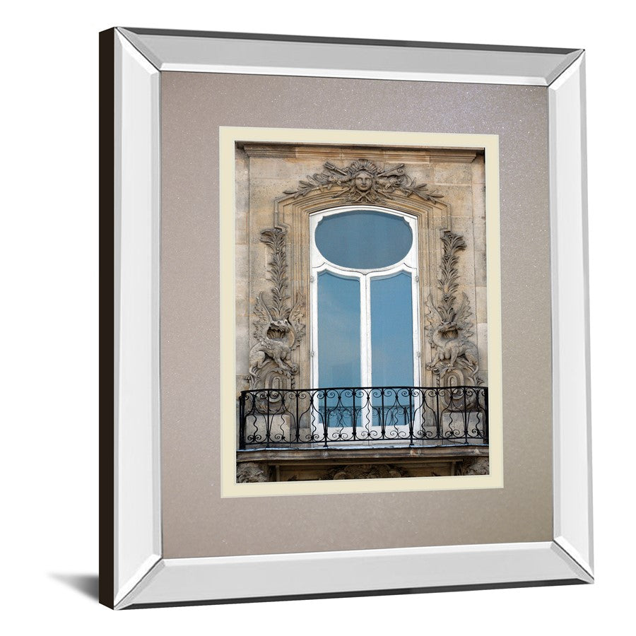Classy Living Parisian Window Wall Art 34x40in | Contemporary Mirrored Frame & Double Matting | Living Room & Office Decor | 34 x 40 x 3 | Model DM5884MF
