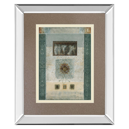 Classy Living Romanesque Elegance 34x40in Rectangular Wall Art | Mirrored Frame with Double Matting | Living Room & Office Focal Point | Model DM5889MF