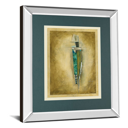 Classy Living Shaman Figure Wall Art 34x40in | Transitional Mirrored Frame | Living Room & Office Decor | 34 x 40 x 3 in | Model DM5891MF