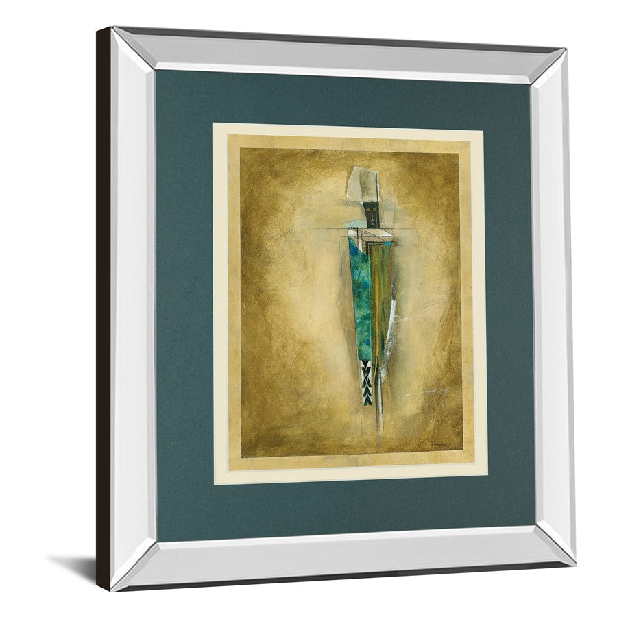 Classy Living Shaman Figure Wall Art 34x40in | Transitional Mirrored Frame | Living Room & Office Decor | 34 x 40 x 3 in | Model DM5891MF