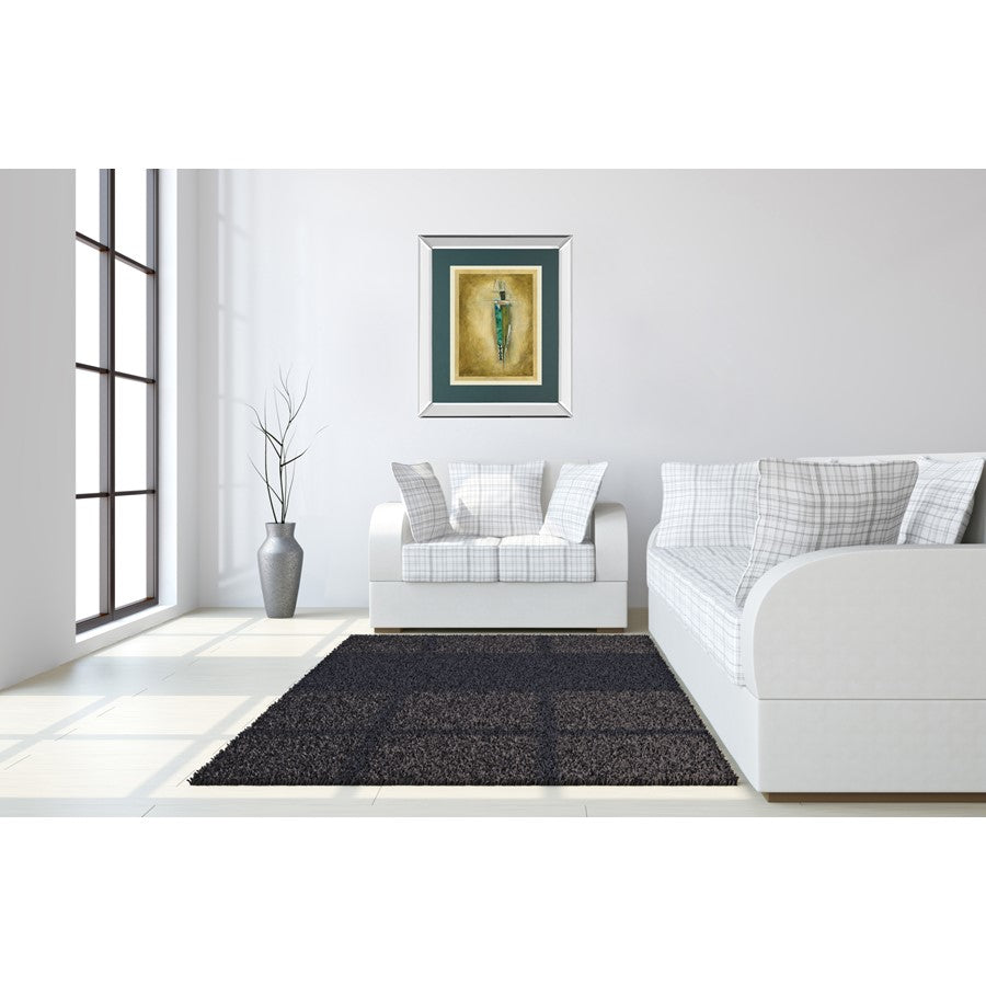 Classy Living Shaman Figure Wall Art 34x40in | Transitional Mirrored Frame | Living Room & Office Decor | 34 x 40 x 3 in | Model DM5891MF