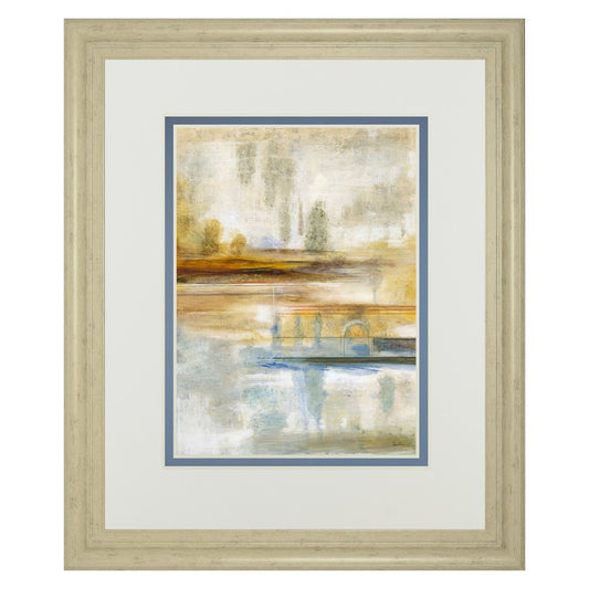 Classy Living Earthscape II 34x40in Wall Art | Contemporary Abstract Landscape in Ivory Bliss MDF Frame | Living Room & Office Decor | 34 x | Model DM5893