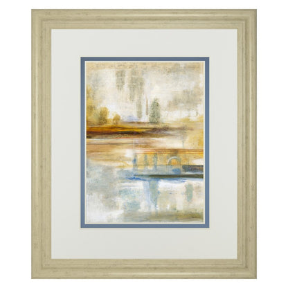 Classy Living Earthscape II 34x40in Wall Art | Contemporary Abstract Landscape in Ivory Bliss MDF Frame | Living Room & Office Decor | 34 x | Model DM5893