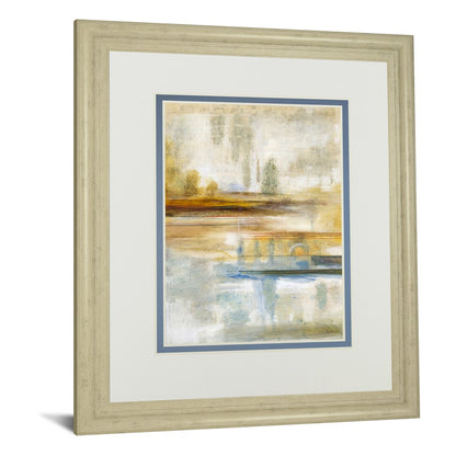 Classy Living Earthscape II 34x40in Wall Art | Contemporary Abstract Landscape in Ivory Bliss MDF Frame | Living Room & Office Decor | 34 x | Model DM5893