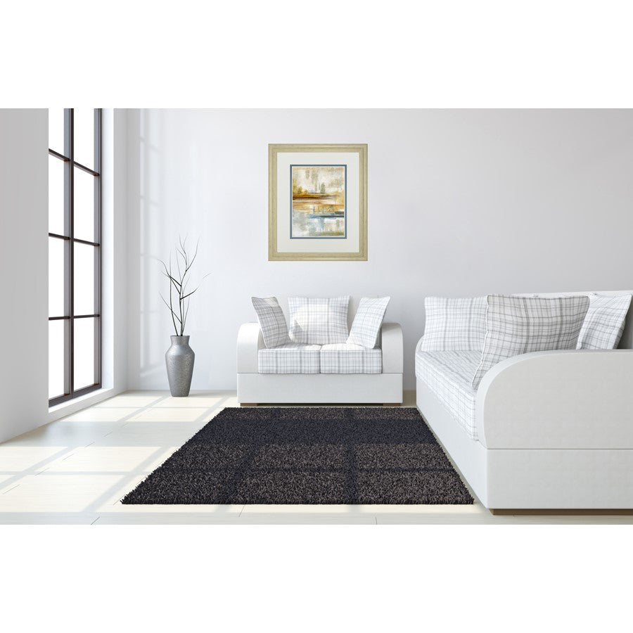 Classy Living Earthscape II 34x40in Wall Art | Contemporary Abstract Landscape in Ivory Bliss MDF Frame | Living Room & Office Decor | 34 x | Model DM5893