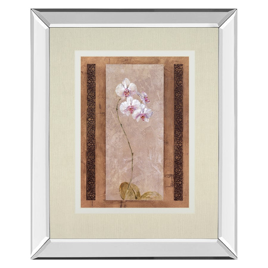 Classy Living Delicate Blossom 34x40in Wall Art | Contemporary Mirrored Frame | Living Room & Bedroom Decor | 34 x 40 x 3 in | Model DM5896MF