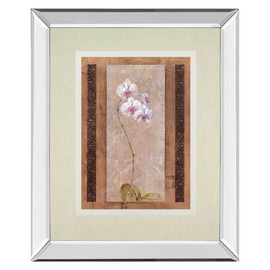 Classy Living Delicate Blossom 34x40in Wall Art | Contemporary Mirrored Frame | Living Room & Bedroom Decor | 34 x 40 x 3 in | Model DM5896MF