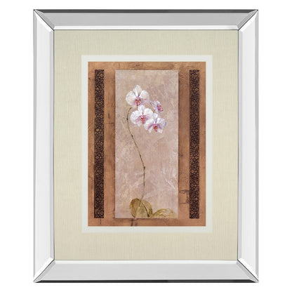 Classy Living Delicate Blossom 34x40in Wall Art | Contemporary Mirrored Frame | Living Room & Bedroom Decor | 34 x 40 x 3 in | Model DM5896MF