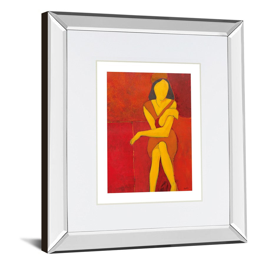 Classy Living Faceless Muse Wall Art 34x40in | Contemporary Mirrored Frame | Living Room & Bedroom Decor | 34 x 40 x 3 in | Model DM5898MF
