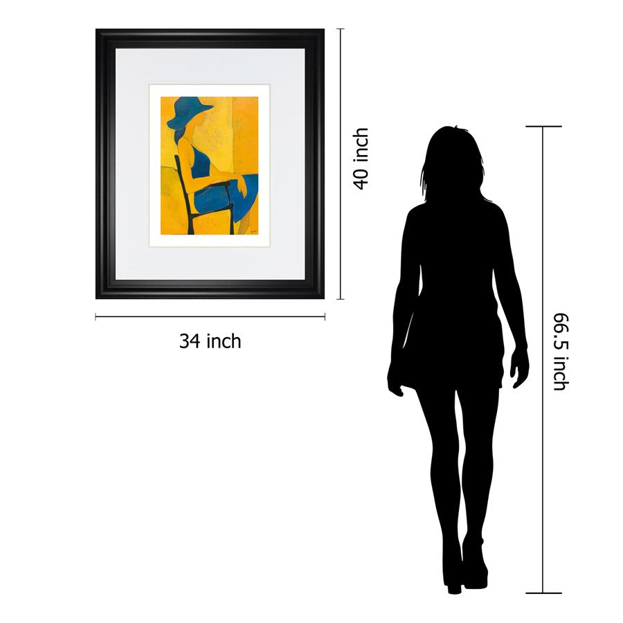 Classy Living Serene Reflection Wall Art 34x40in | Contemporary MDF Frame Midnight Aura | Living Room & Bedroom Focal Point | 34 x 40 x 1 in | Model DM5899