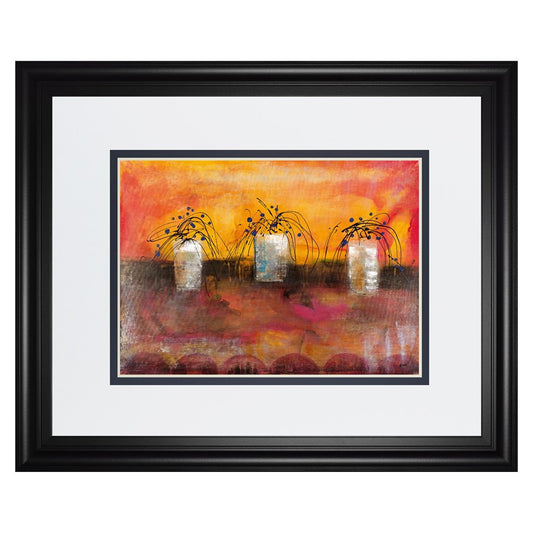 Classy Living Old Boxes III 40x34in Wall Art | Contemporary Multicolor Abstract on Paper | Living Room & Office Decor | 1 x 40 x 34 in | Model DM5907