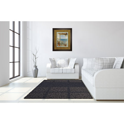 Classy Living Ocean Retreat II 34x40in Wall Art | Transitional Coastal Scene with Dark Chocolate Frame | Living Room & Bedroom Decor | 1 x | Model DM5923