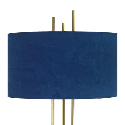 Classy Living Velvet Radiance 1Lt Table Lamp/Set of 2, Gold/Blue