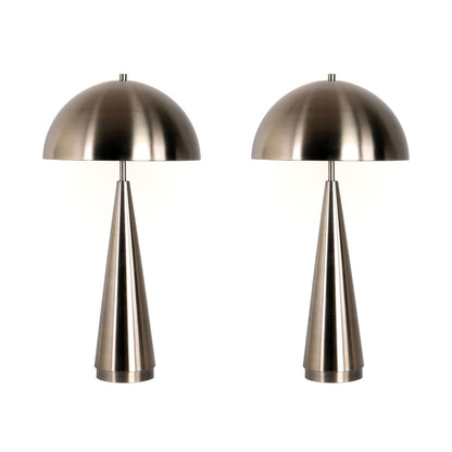 Classy Living Brass Taper 1Lt Table Lamp/Set of 2, Brass/Brass