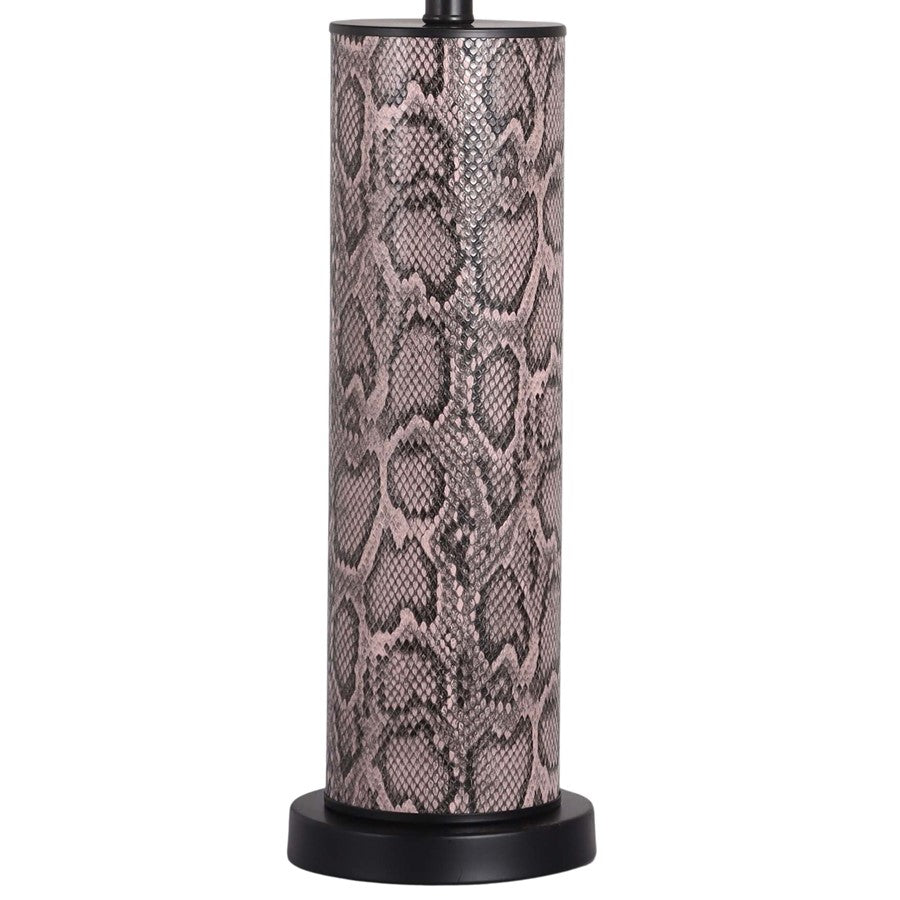 Classy Living Serpent Elegance 1Lt Table Lamp/Set of 2, Black/White