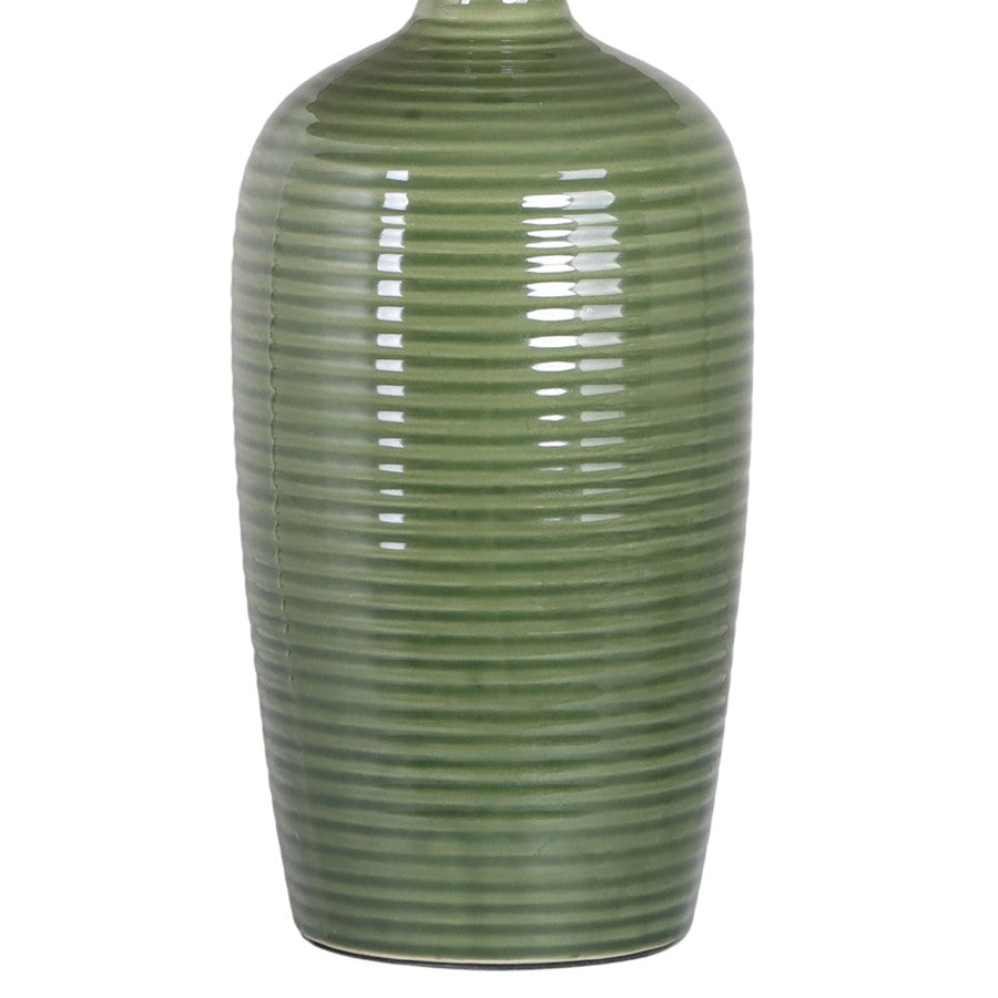 Classy Living Verdant Elegance 1Lt Table Lamp/Set of 2, Green/Natural