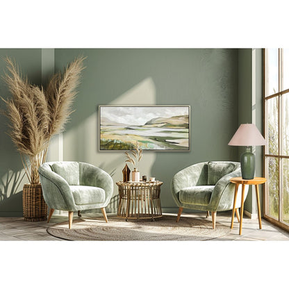 Classy Living Verdant Elegance 1Lt Table Lamp/Set of 2, Green/Natural