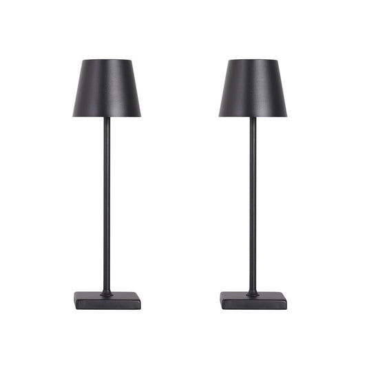 Classy Living Eclipse Aura Recharge LED Lamp/Set of 2, Blk/Wht - DS-BRL3372