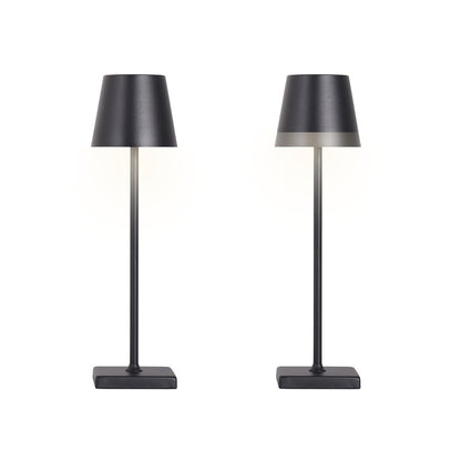 Classy Living Eclipse Aura Recharge LED Lamp/Set of 2, Black/White
