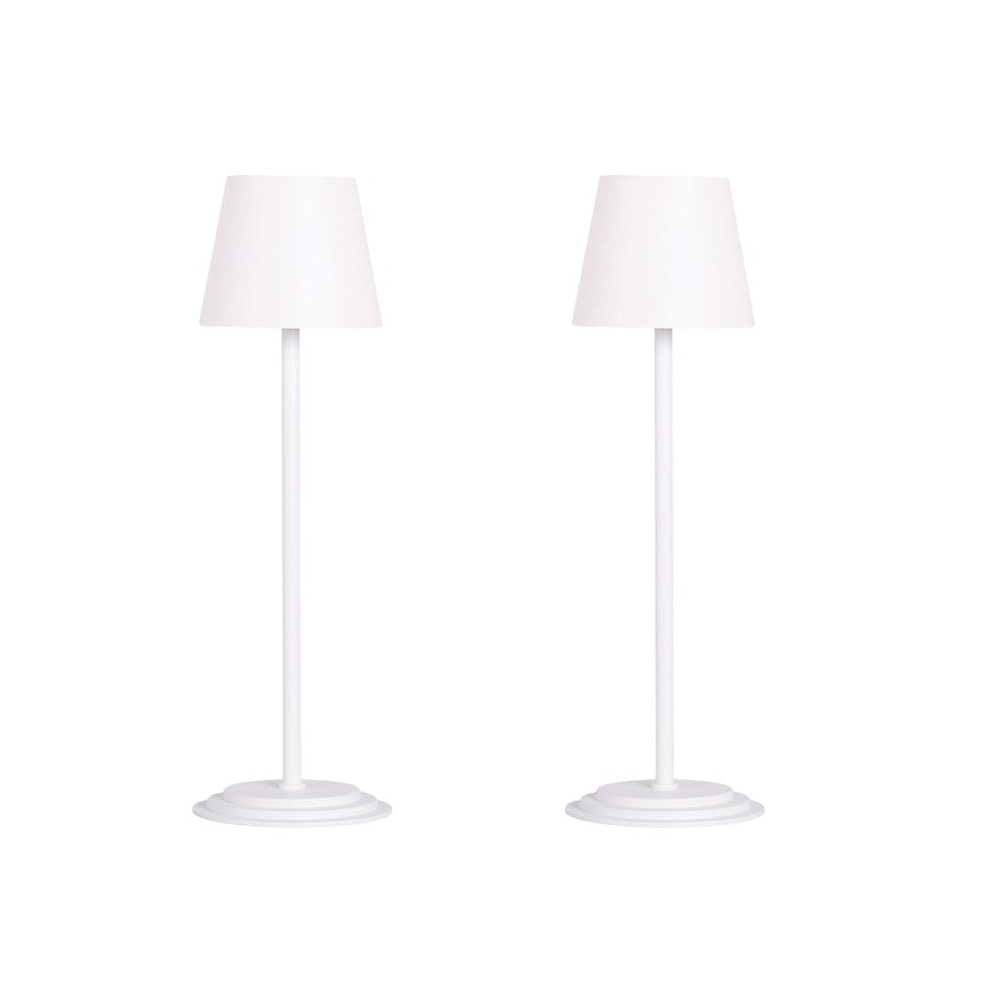 Classy Living Eclipse Aura Recharge LED Table Lamp/Set of 2, Wht - DS-BRL3374