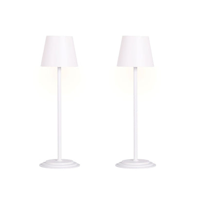 Classy Living Eclipse Aura Recharge LED Table Lamp/Set of 2, White