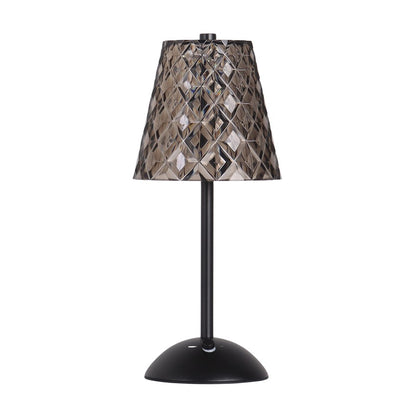 Classy Living Crystal Radiance Recharge LED Lamp/Set of 2, Black/Sm