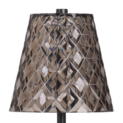 Classy Living Crystal Radiance Recharge LED Lamp/Set of 2, Black/Sm