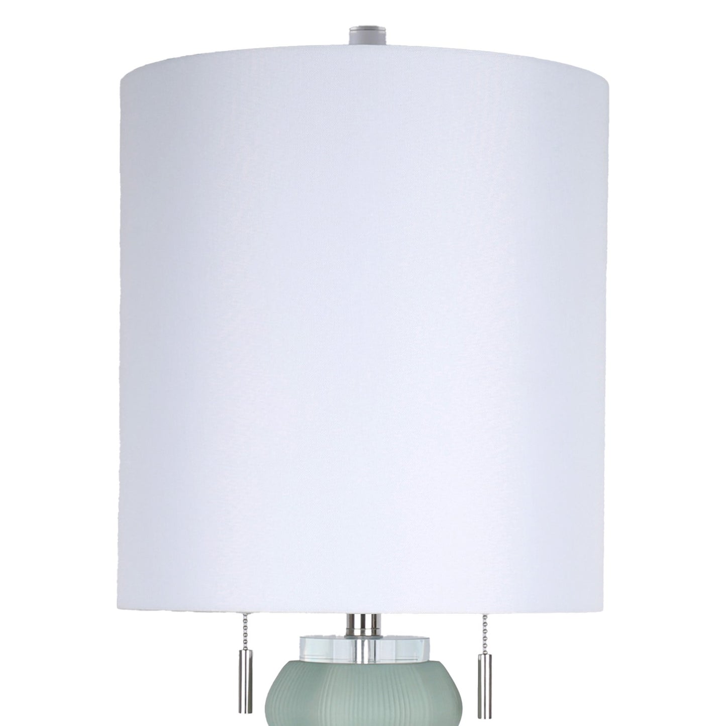 Classy Living Oceanic Wave, Mist Blue/Clear Crystal/Polished Nickel