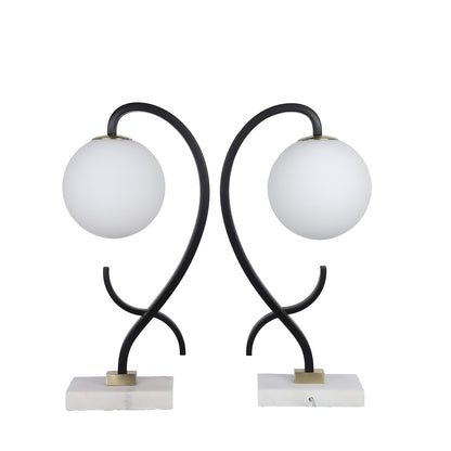 Classy Living Lunar Loop 20"x7", Matte Black/Soft Gold/White