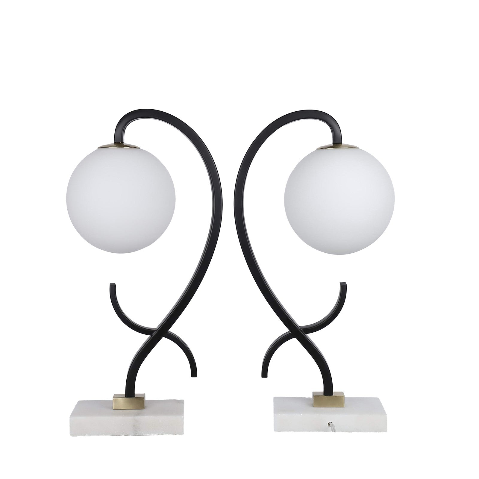 Classy Living Lunar Loop 20"x7", Matte Black/Soft Gold/White