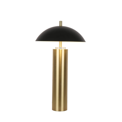 Classy Living Aurora Column, Soft Gold/Matte Black/Clear Crystal