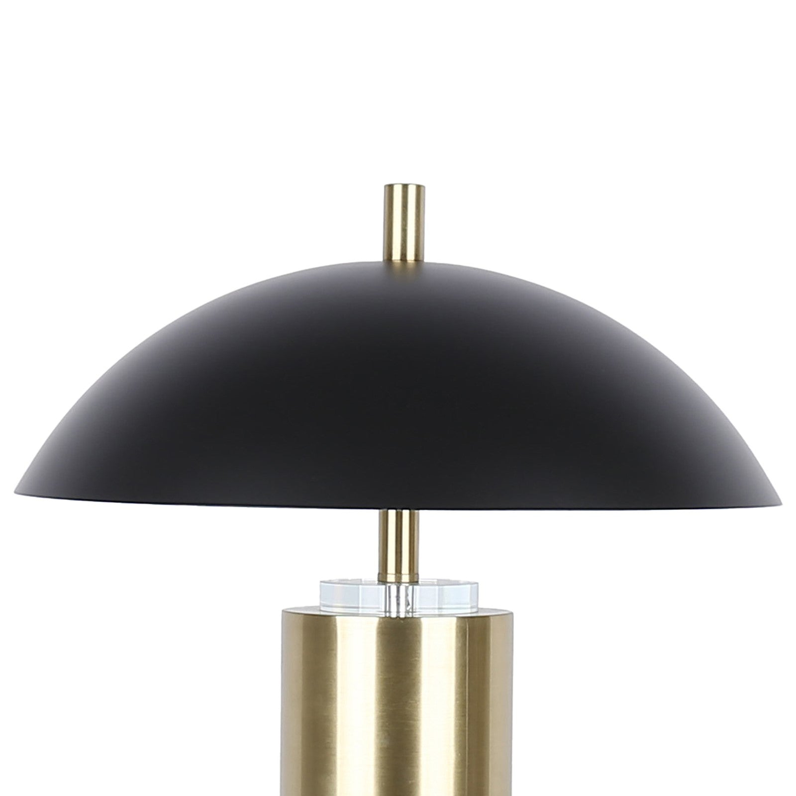 Classy Living Aurora Column, Soft Gold/Matte Black/Clear Crystal