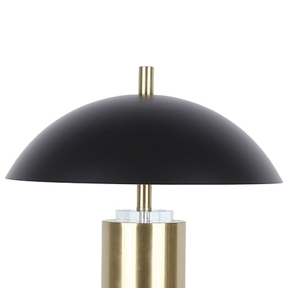 Classy Living Aurora Column, Soft Gold/Matte Black/Clear Crystal