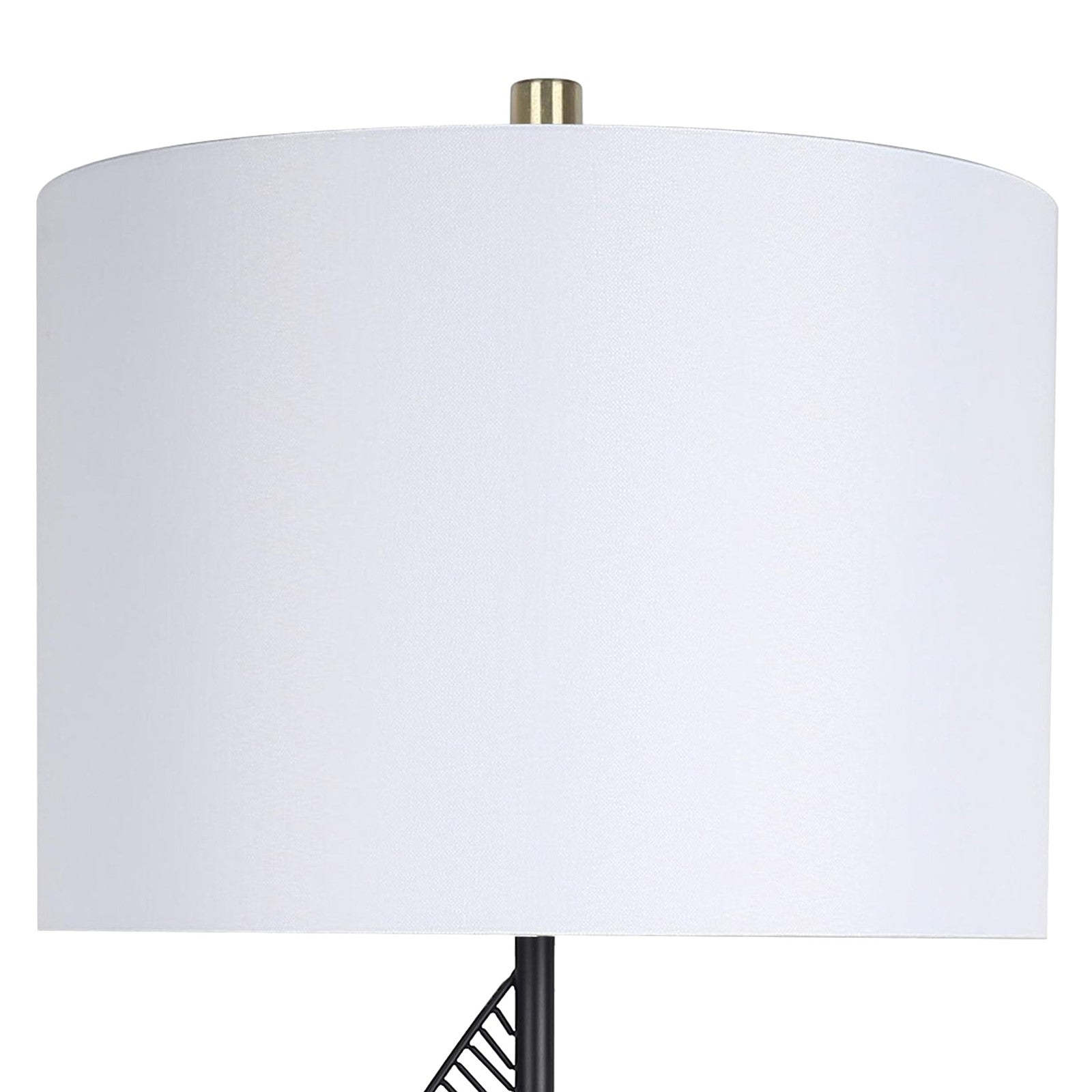 Classy Living Spiral Radiance II 33"x14", Matte Black/Soft Gold/White