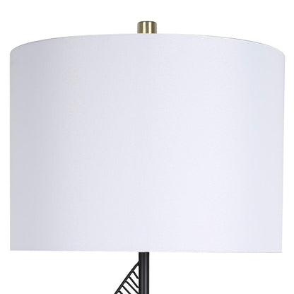 Classy Living Spiral Radiance II 33"x14", Matte Black/Soft Gold/White