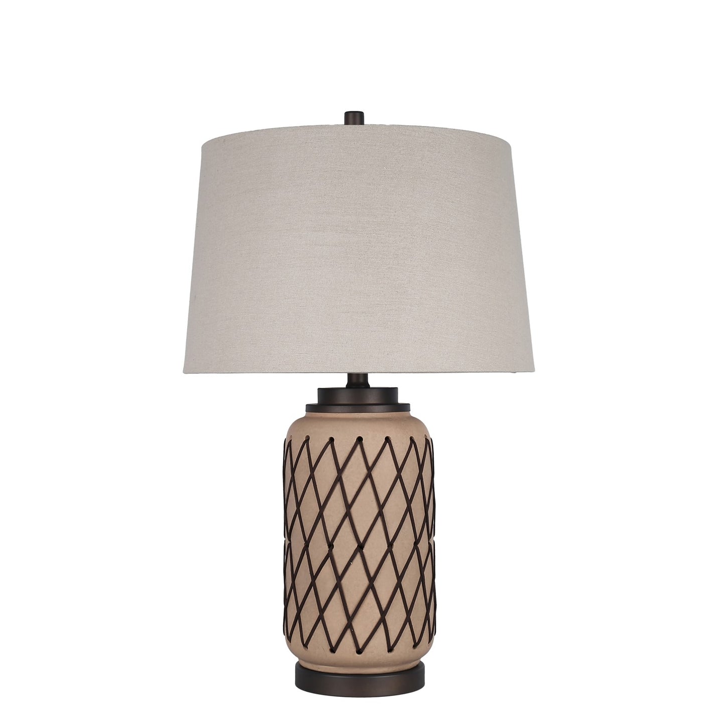 Classy Living Diamond Weave 27"x17" Ceramic, PU, Terra