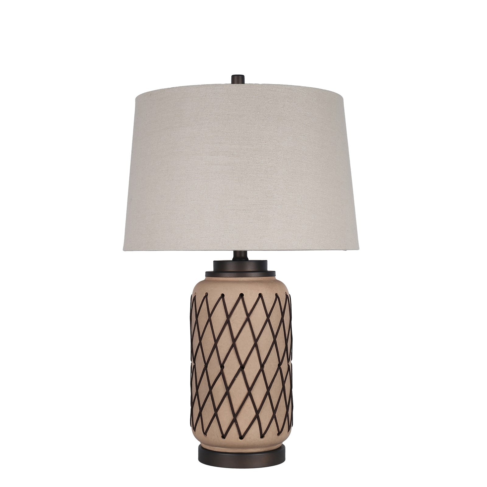 Classy Living Diamond Weave 27"x17" Ceramic, PU, Terra