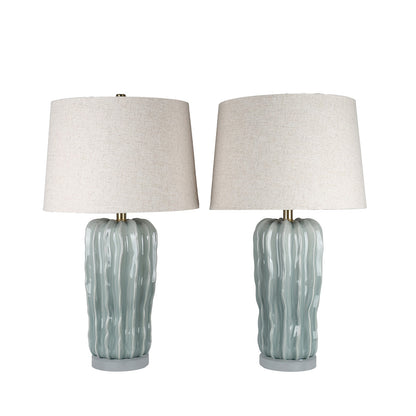 Classy Living Wave Crest 28"x16", Glacier Blue/Frosted Crystal
