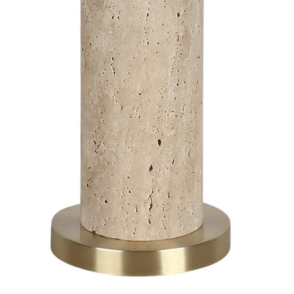 Classy Living Travertine Elegance 2Lt Lamp/Set of 2, Natural/Cream