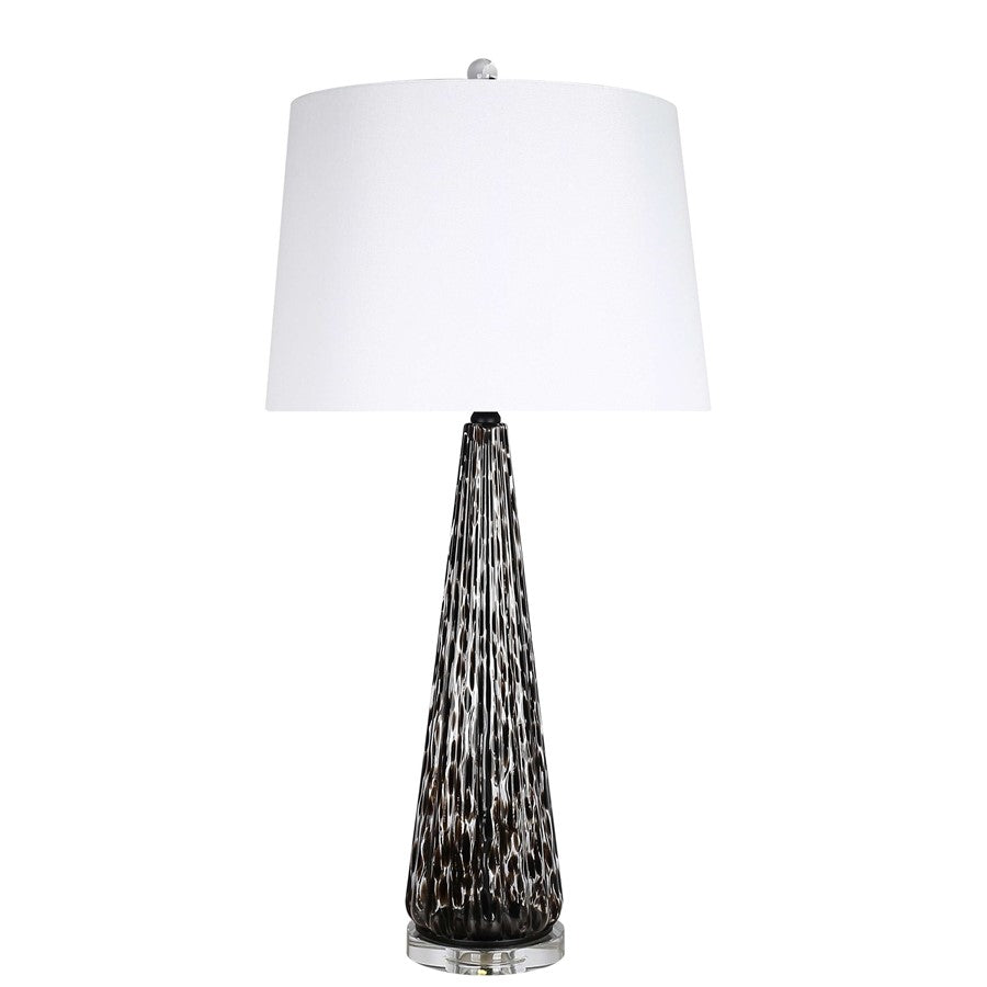 Classy Living Eclipse Radiance 1Lt Table Lamp/Set of 2, Black/White