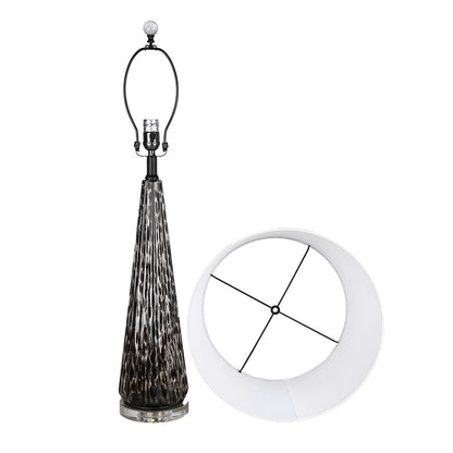 Classy Living Eclipse Radiance 1Lt Table Lamp/Set of 2, Black/White