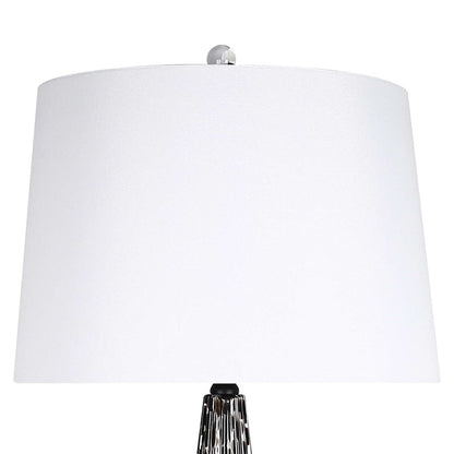 Classy Living Eclipse Radiance 1Lt Table Lamp/Set of 2, Black/White