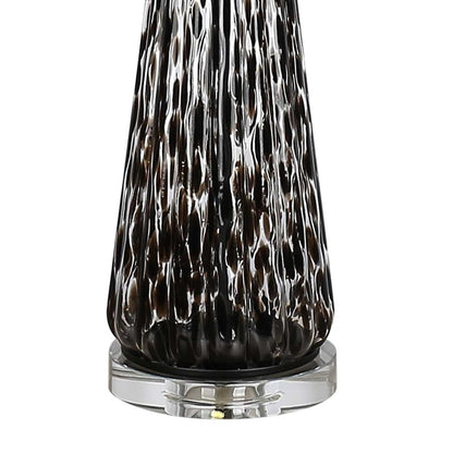 Classy Living Eclipse Radiance 1Lt Table Lamp/Set of 2, Black/White