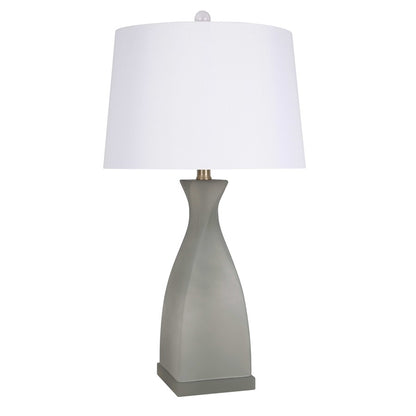 Classy Living Sage Elegance Art Glass Table Lamp/Set of 2, Sage/White