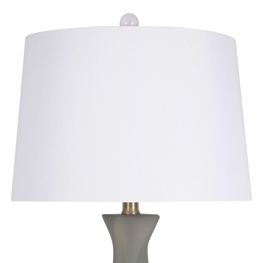 Classy Living Sage Elegance Art Glass Table Lamp/Set of 2, Sage/White