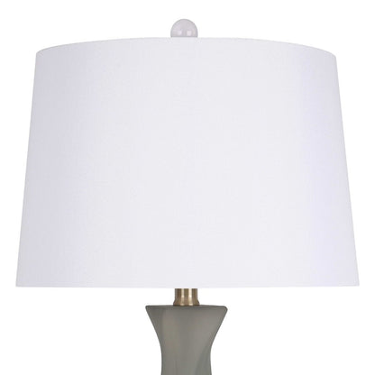 Classy Living Sage Elegance Art Glass Table Lamp/Set of 2, Sage/White